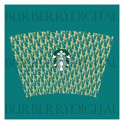 dior inspired full wrap for starbucks cup svg, trending svg, dior starbucks cup, dior starbucks svg, starbucks wrap svg,