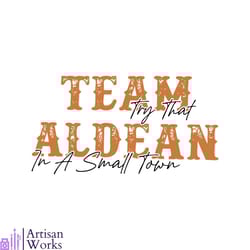 team aldean small town country music svg digital file