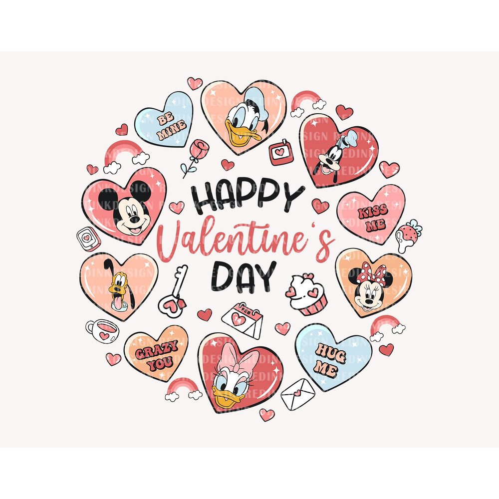 Valentine Mouse Doodle Svg, Mouse Love Svg, Mouse Valentines Svg, Family Trip, Mouse And Friends Svg, Retro Valentines Svg, SVG File - 1.jpg