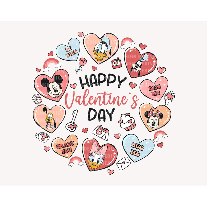 Valentine Mouse Doodle Svg, Mouse Love Svg, Mouse Valentines Svg, Family Trip, Mouse And Friends Svg, Retro Valentines Svg, SVG File - 1.jpg