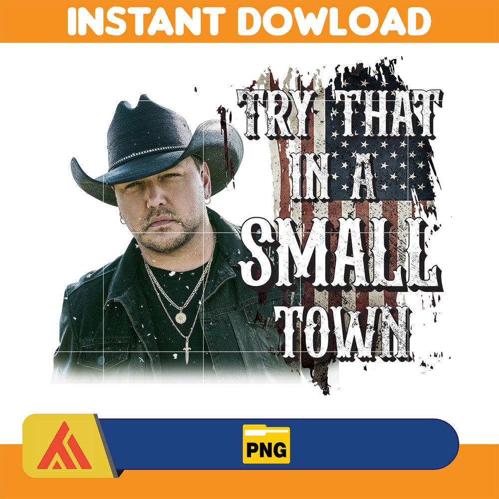 Try That In A Small Town Png, Cow Skull Small Town Png, Retro Country Shirt Png, Country Music, American Flag (11).jpg
