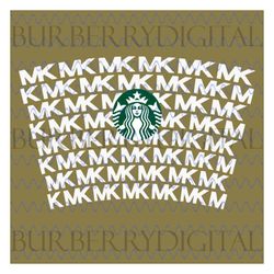 michael kors inspired full wrap for starbucks cup svg, trending svg, mk starbucks cup, mk starbucks svg, starbucks wrap