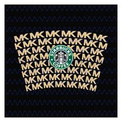 michael kors inspired wrap for starbucks cup svg, trending svg, mk starbucks cup, mk starbucks svg, starbucks wrap svg