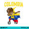 Colombia Soccer Colombian Football Dabbing png, sublimation copy.jpg