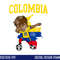 Colombia Soccer Colombian Football Dabbing png, sublimation copy.jpg