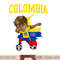 Colombia Soccer Colombian Football Dabbing png, sublimation copy.jpg