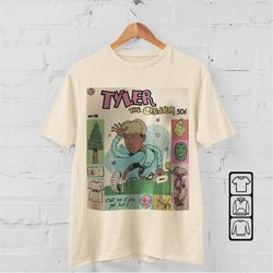 tyler the creator shirt retro vintage 90s hip hop graphic tee comic rap streetwear gifts unisex t-shirt