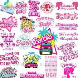 Barbie PNG Bundle, PNG Logo, Cricut Digital Download Cut File, T-shirt PNG file