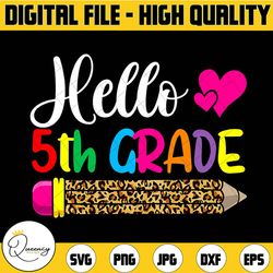 hello 5th grade png,leopard 5th grade, back to school, 1st day of school png, hello school, teacher life,teacher png