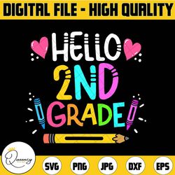 hello 2nd grade png, first day of school png, 2nd grade png, second grade png, hello second grade png, back to school