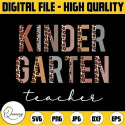 kindergarten teacher leopard png, kindergarten sublimation png, teacher appreciation png, teacher shirt file png, elemen