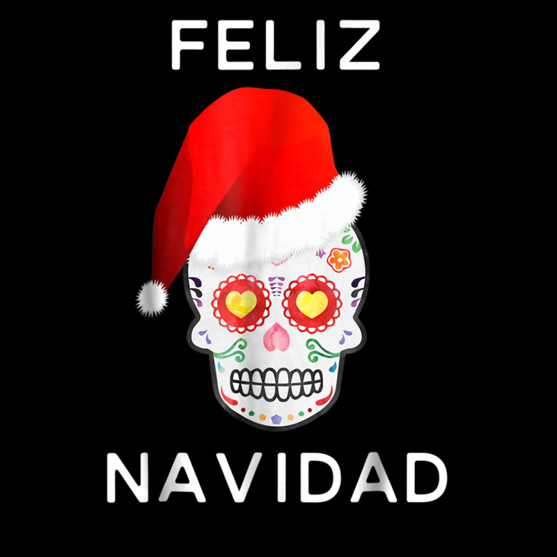 Feliz Navidad Sugar Skull Santa Hat Christmas Gift 0.jpg
