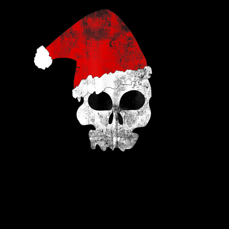 Funny Christmas Pirate Skull With Santa Hat For X Mas 1.jpg