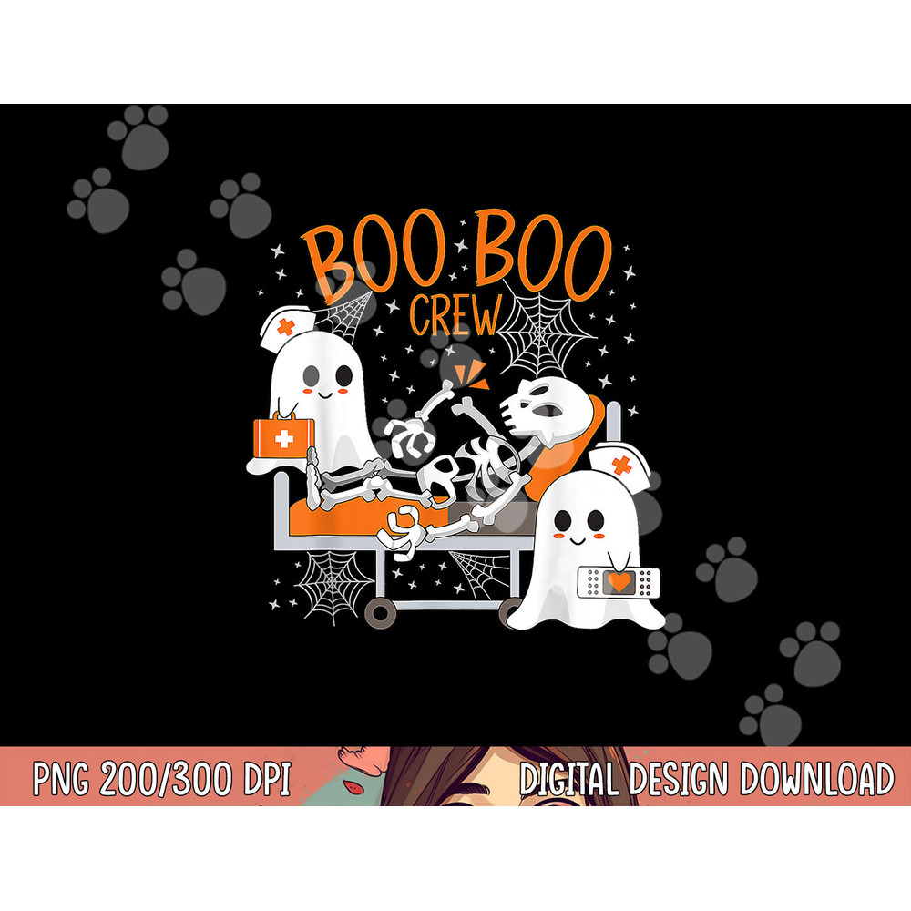 Cool Boo Boo Crew Ghost Doctor Paramedic Nurse Halloween png,sublimation copy.jpg