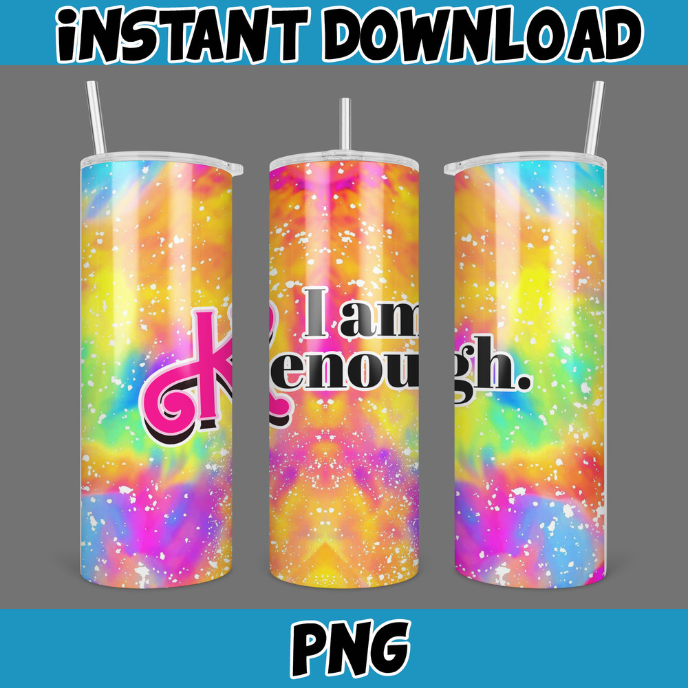 I Am Kenough Inflated Tumbler Wrap, Big Time Kenergy Inflated Tumbler Wrap PNG, Ken Is Enough Tumbler PNG, Barbi Doll Skinny Tumbler PNG (1).jpg