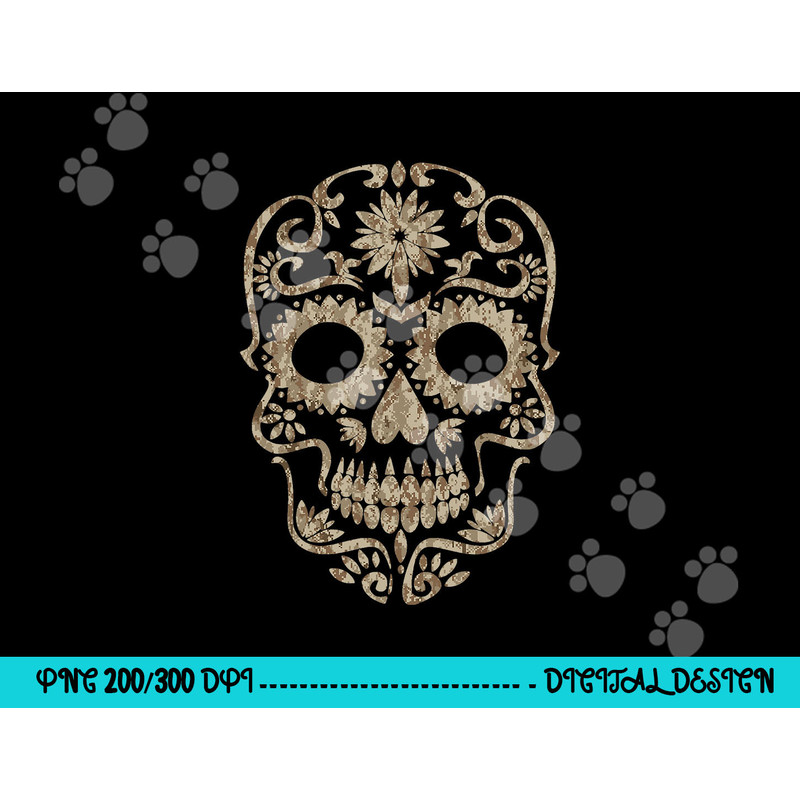Cool Desert Camo Dia de Los Muertos Sugar Skull Camouflage png,sublimation copy.jpg