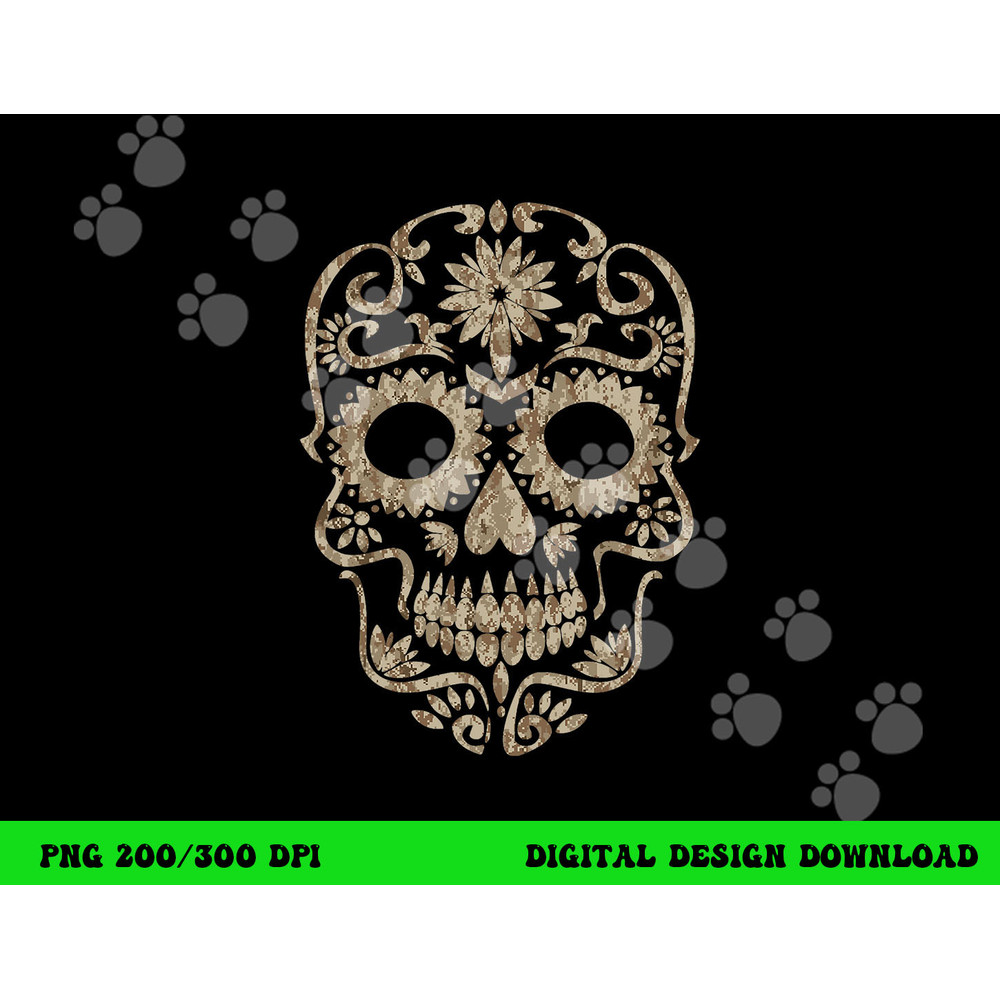 Cool Desert Camo Dia de Los Muertos Sugar Skull Camouflage png,sublimation copy.jpg