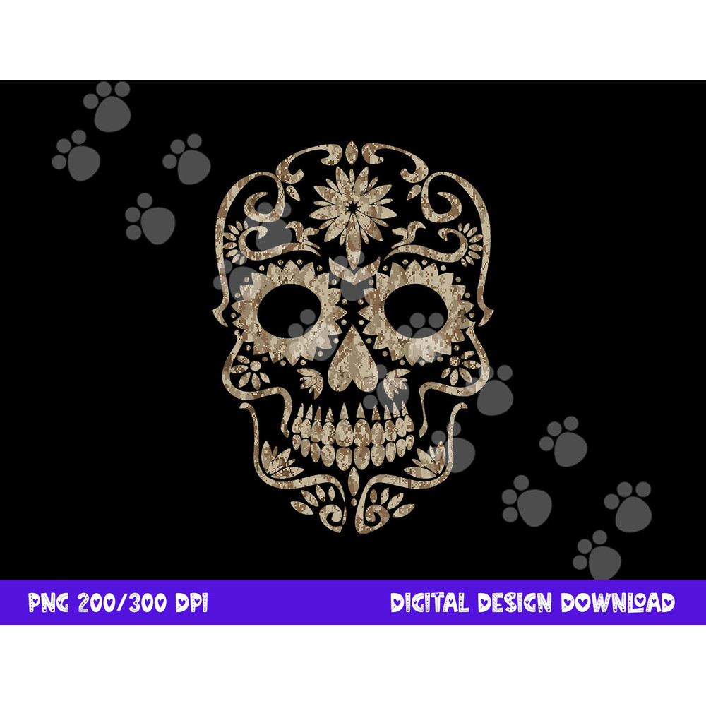 Cool Desert Camo Dia de Los Muertos Sugar Skull Camouflage png,sublimation copy.jpg
