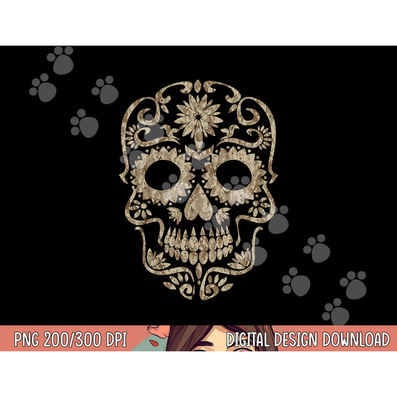 Cool Desert Camo Dia de Los Muertos Sugar Skull Camouflage png,sublimation copy.jpg