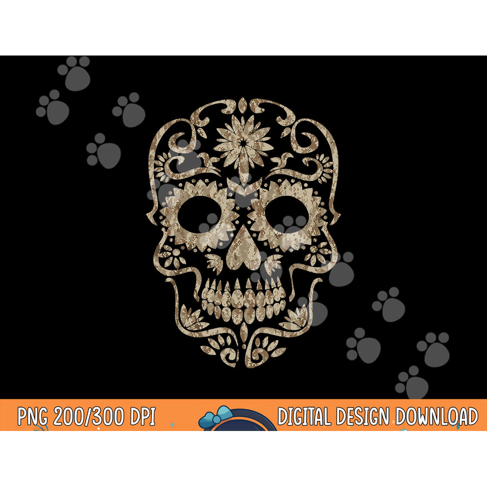 Cool Desert Camo Dia de Los Muertos Sugar Skull Camouflage png,sublimation copy.jpg