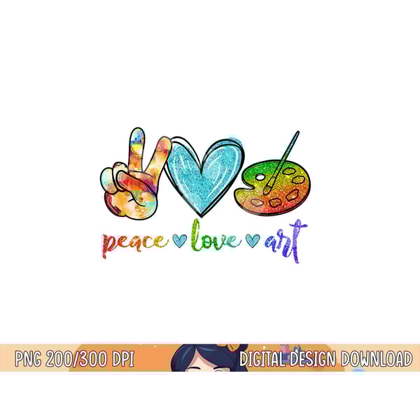 Peace Love Art Painting Palette Cute Art Teacher Gifts png, sublimation copy.jpg