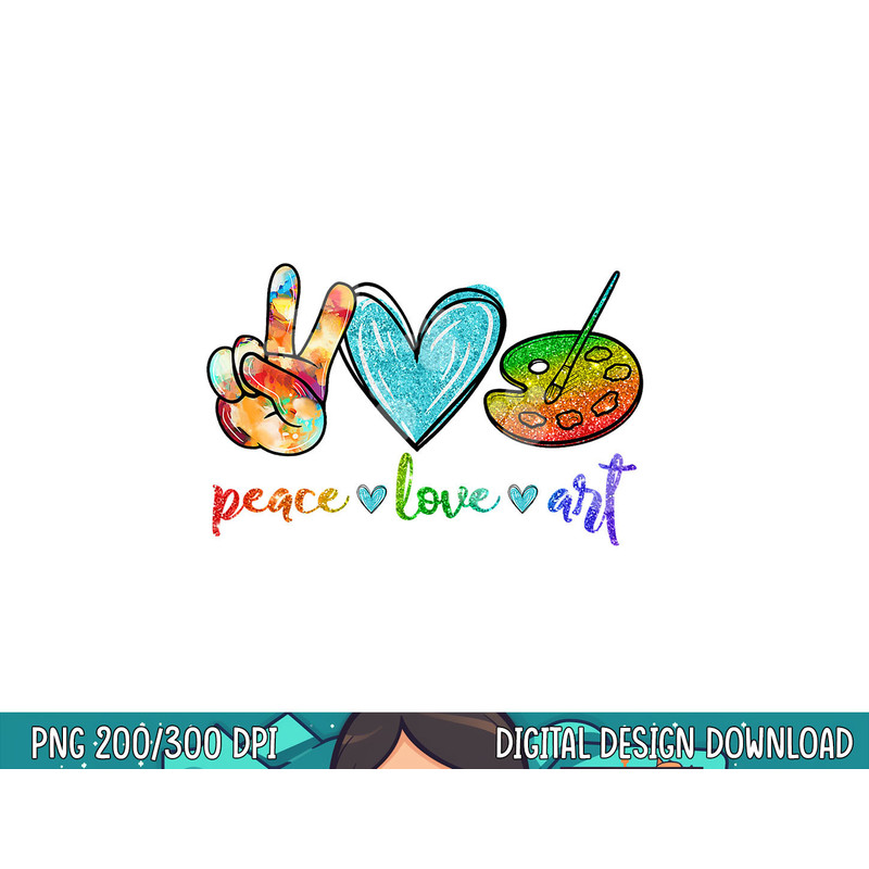 Peace Love Art Painting Palette Cute Art Teacher Gifts png, sublimation copy.jpg