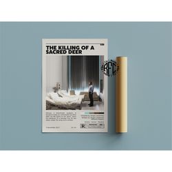 the killing of a sacred deer retro movie poster print | minimalist movie poster | retro vintage art print | wall art | h