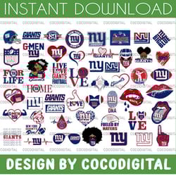 50 files new york giants svg bundle, new york svg, giants svg, new york giants cricut, nfl teams svg, nfl svg, football