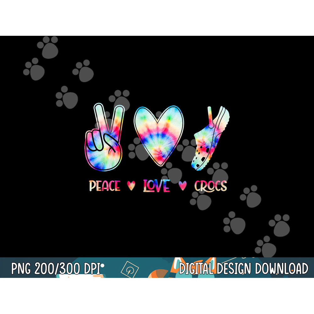 Peace Love Crocs Funny Gift for Family Xmas Pyjama png, sublimation copy.jpg
