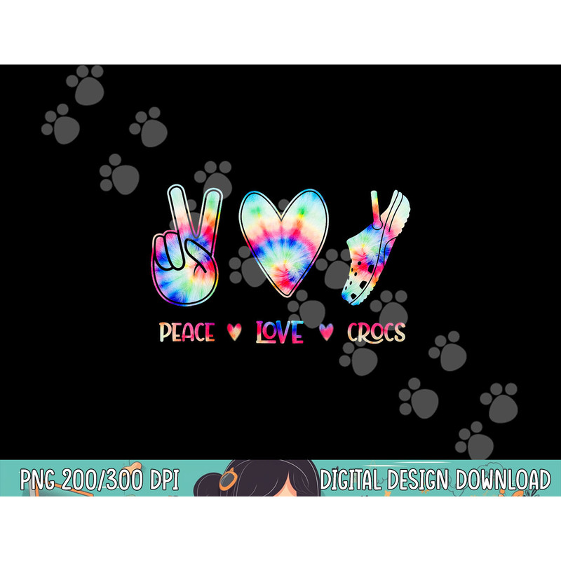 Peace Love Crocs Funny Gift for Family Xmas Pyjama png, sublimation copy.jpg