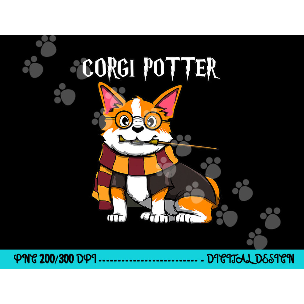 Corgi Potter - Gift For Corgi Lovers - Funny Pawter Dog png, sublimation copy.jpg