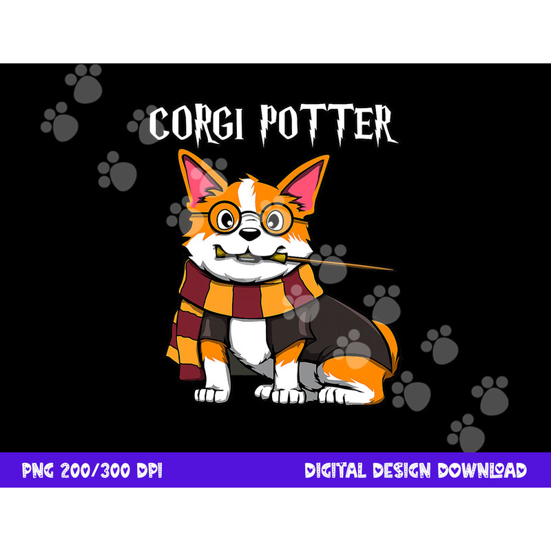 Corgi Potter - Gift For Corgi Lovers - Funny Pawter Dog png, sublimation copy.jpg