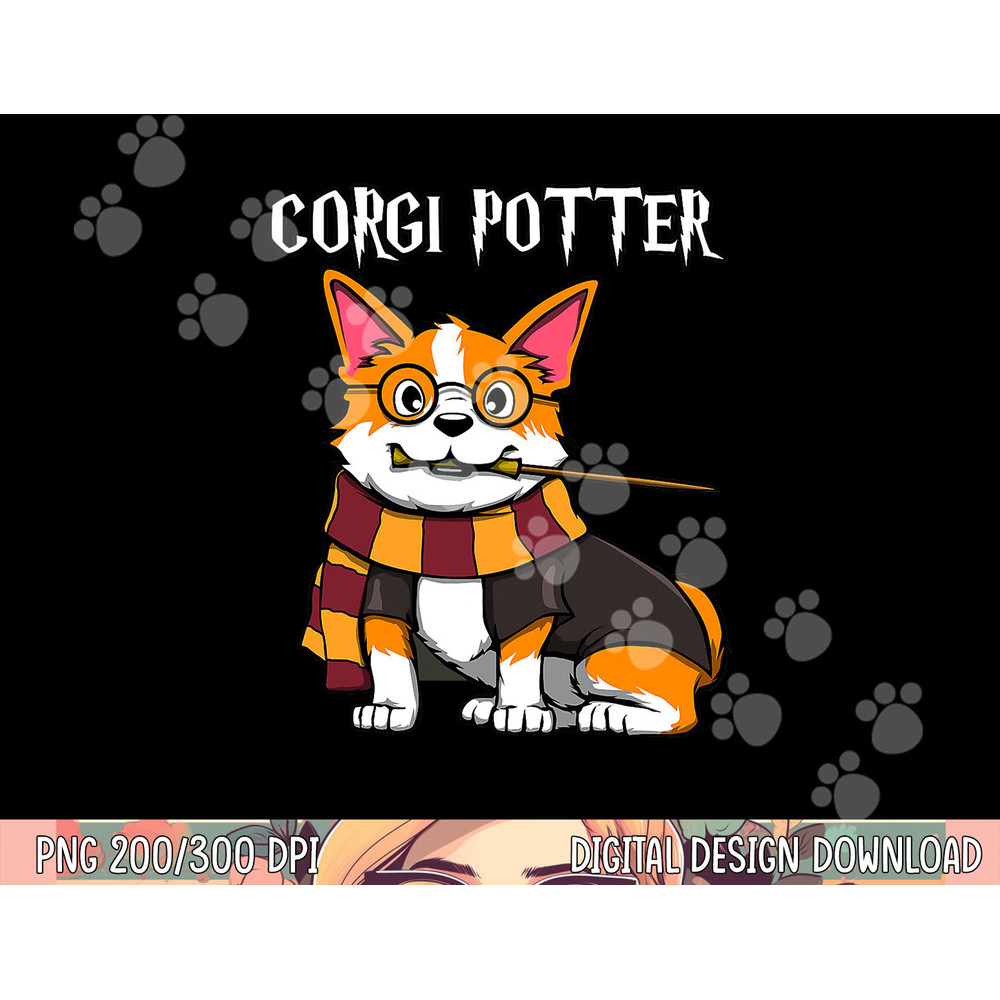 Corgi Potter - Gift For Corgi Lovers - Funny Pawter Dog png, sublimation copy.jpg