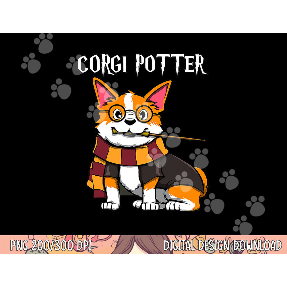 Corgi Potter - Gift For Corgi Lovers - Funny Pawter Dog png, sublimation copy.jpg
