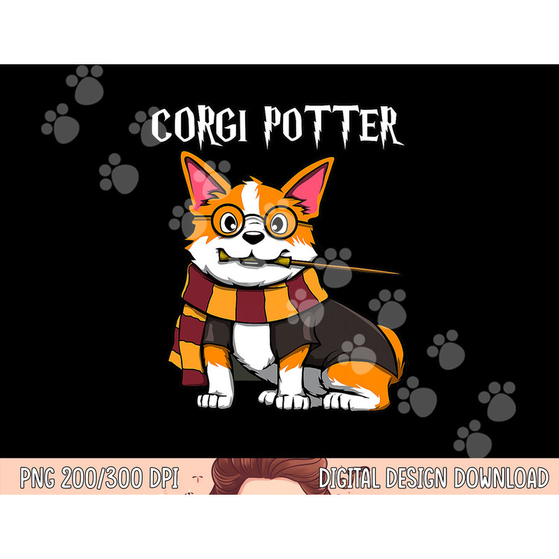 Corgi Potter - Gift For Corgi Lovers - Funny Pawter Dog png, sublimation copy.jpg