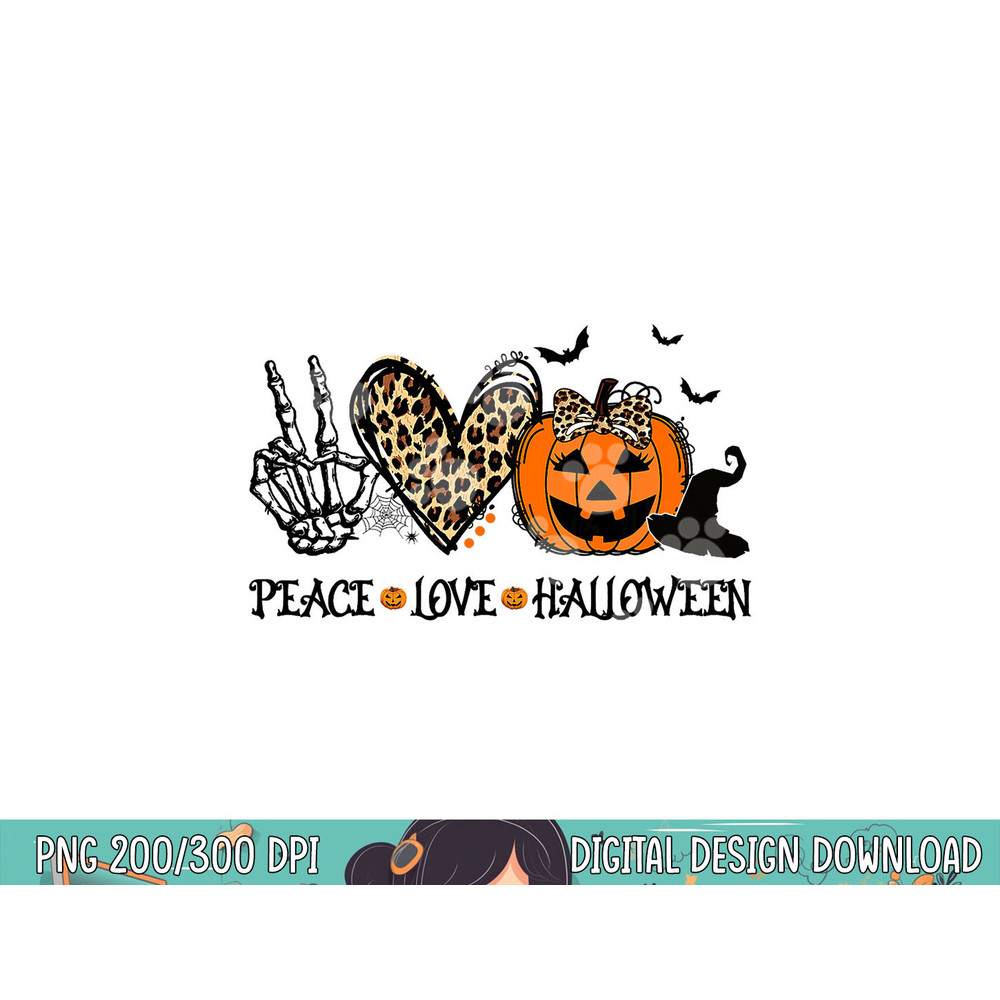 Peace Love Halloween Happy Halloween Pumpkin Leopard Heart png, sublimation copy.jpg