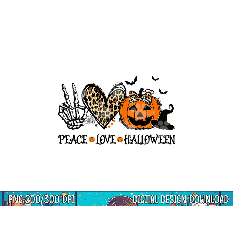 Peace Love Halloween Happy Halloween Pumpkin Leopard Heart png, sublimation copy.jpg