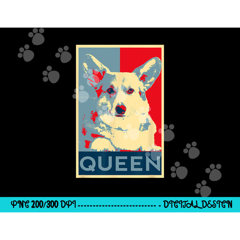 Corgi Queen Funny Corgi Dog Queen of England png, sublimation copy.jpg