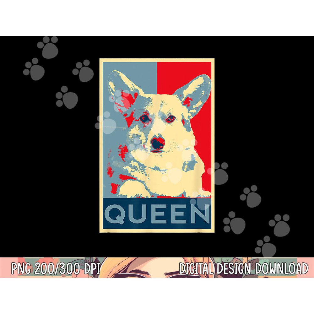 Corgi Queen Funny Corgi Dog Queen of England png, sublimation copy.jpg