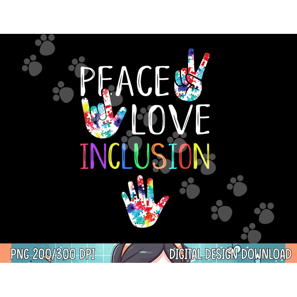 Peace Love Inclusion SPED Squad Special Ed Teacher Gift png, sublimation.jpg