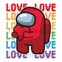 valentine among us svg, valentine svg, valentine impostor, red impostor svg, among us svg, love among us svg, heart impo