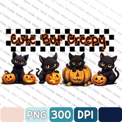 Spooky Black Cat Png File, Halloween Png, Black Cat Png, Pumpkin Cat Png, Cat Mom Png, Spooky Cat Png, Sublimation Print