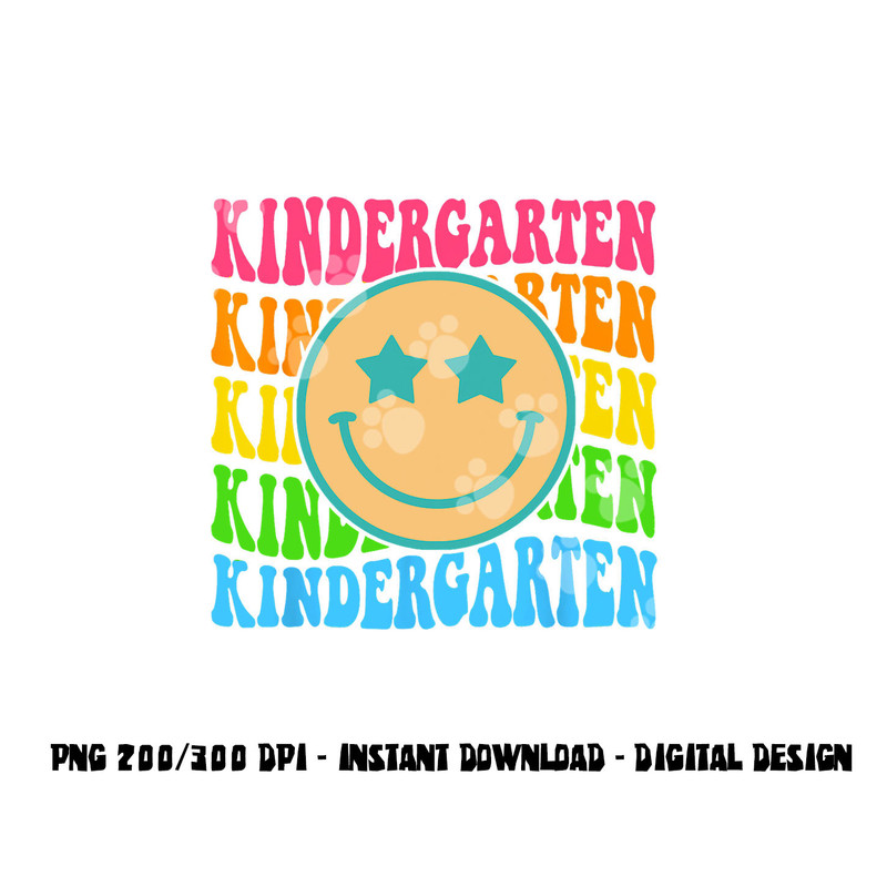Groovy Kindergarten Vibes Face Retro Teachers Back To School png, sublimation copy.jpg