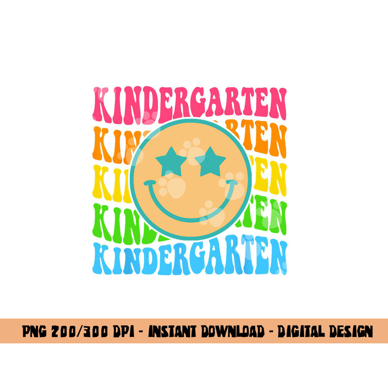 Groovy Kindergarten Vibes Face Retro Teachers Back To School png, sublimation copy.jpg