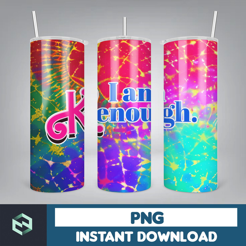I Am Kenough Inflated Tumbler Wrap, Big Time Kenergy Inflated Tumbler Wrap PNG, Ken Is Enough Tumbler PNG, Barbi Doll Skinny Tumbler PNG (5).jpg