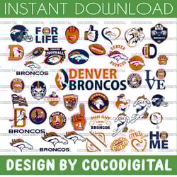 44 files denver broncos, denver broncos svg, denver broncos clipart, denver broncos cricut,nfl teams svg, football teams