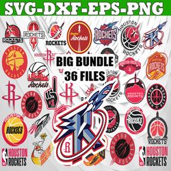 Bundle 37  Files Houston Rockets Baseball Team SVG, Houston Rockets svg, NBA Teams Svg, NBA Svg, Png, Dxf, Eps, Instant