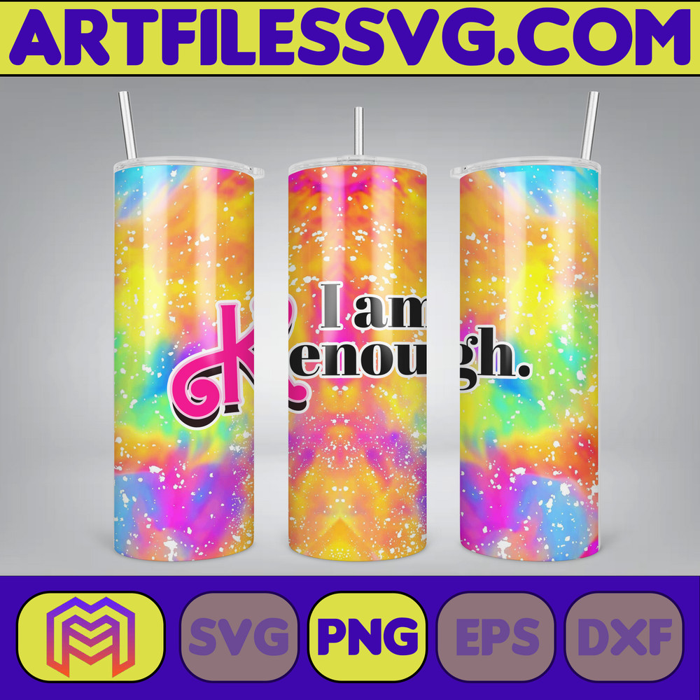 I Am Kenough Inflated Tumbler Wrap, Big Time Kenergy Inflated Tumbler Wrap PNG, Ken Is Enough Tumbler PNG, Barbi Doll Skinny Tumbler PNG (1).jpg