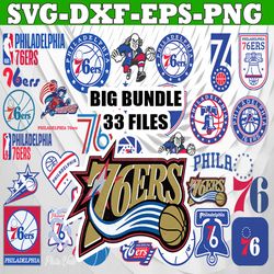 Bundle 33 Files Philadelphia 76ers Basketball Team svg,Philadelphia 76ers svg, NBA Teams Svg, NBA Svg, Png, Dxf, Eps, In