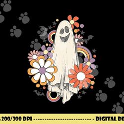 groovy vintage floral ghost cute halloween spooky season  png,sublimation copy